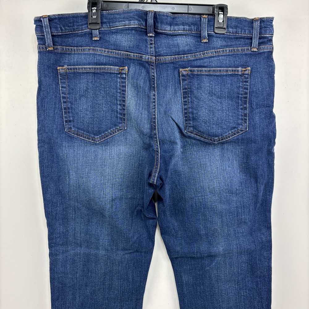 Tommy Hilfiger Men's Straight‎ Dark Wash Jeans Size 40x30 Stretch Whiskered - Picture 9 of 14